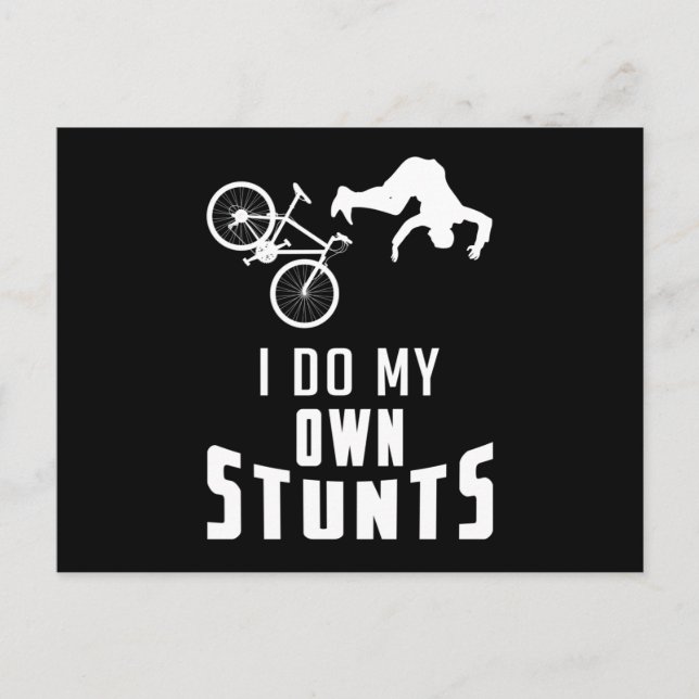 Mountain Bike Biking MTB Bicycle Downhill Gift Postcard (Front)