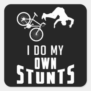Mountain Bike Biking MTB Bicycle Downhill Gift Square Sticker