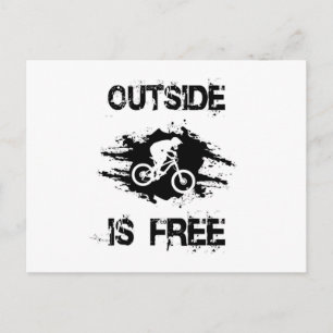 Mountain Bike Biking MTB Cycling Bicycle Gift Idea Postcard