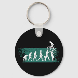 Mountain Bike Biking Offroad Evolution Of Mtb Moun Key Ring