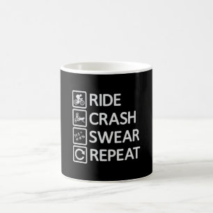Mountain Bike Biking Repeat Downhill MTB Gift Idea Coffee Mug