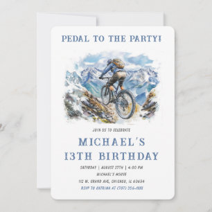 Mountain Bike Birthday Party Template