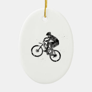 Mountain Bike Ceramic Tree Decoration