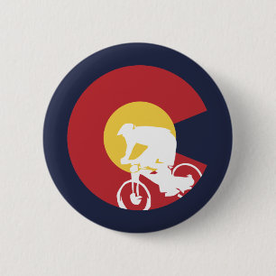 Mountain Bike Colorado 6 Cm Round Badge