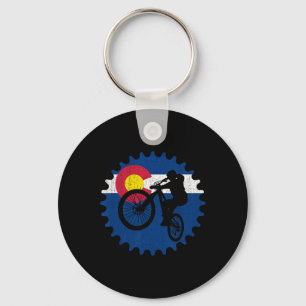Mountain Bike Colorado Biking Mtb  Key Ring