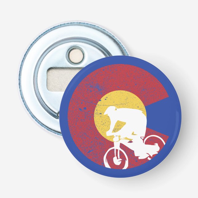 Mountain Bike Colorado Bottle Opener (Front)