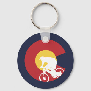 Mountain Bike Colorado Key Ring