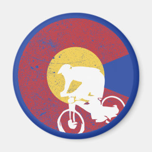 Mountain Bike Colorado Magnet