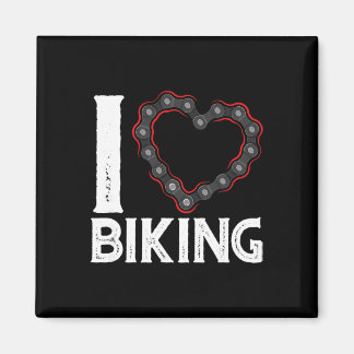Mountain Bike Cycling Bicycle I Love Biking  Magnet