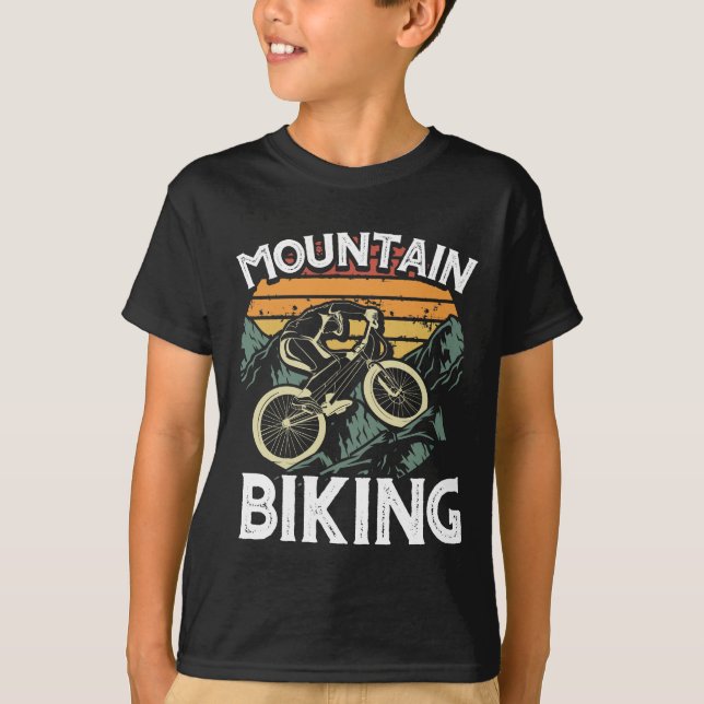 Mountain Bike Cycling Bicycle  Mountain Biking T-Shirt (Front)