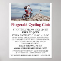 Mountain Bike, Cycling Club Advertising
