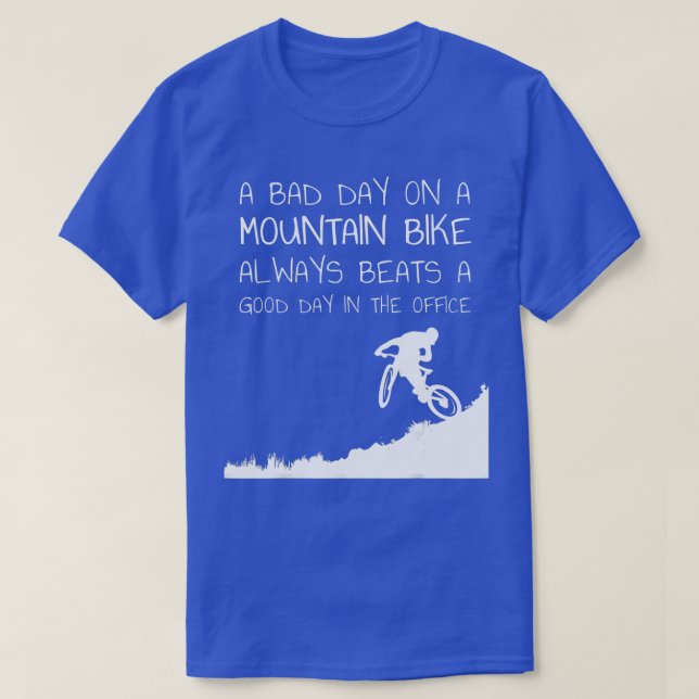 Mountain Bike  Cycling Jersey and Bicycle 1  T-Shirt (Design Front)