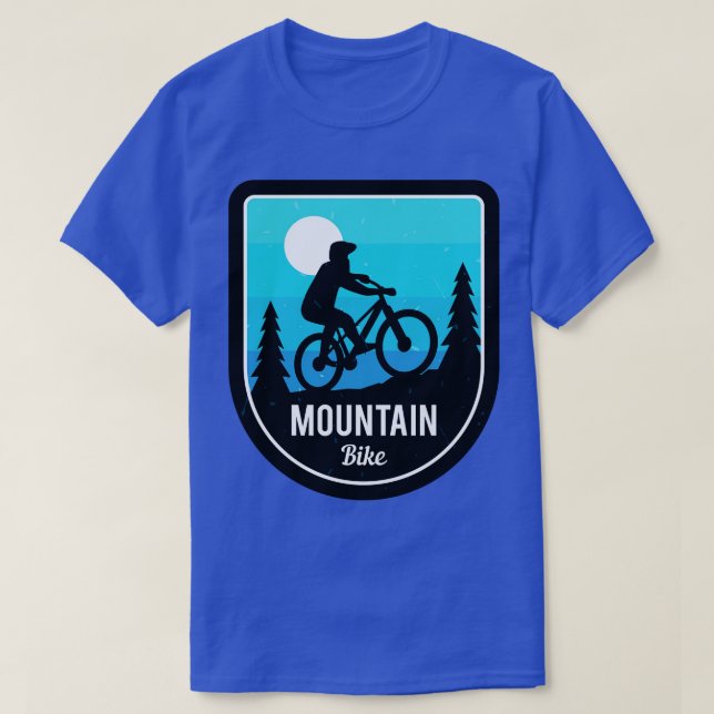 Mountain Bike Cyclist Bike Biker T-Shirt (Design Front)