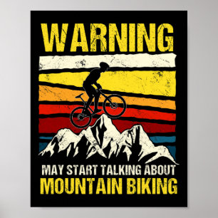 Mountain Bike Cyclist Biker Mtb Lover Off-road Bic Poster