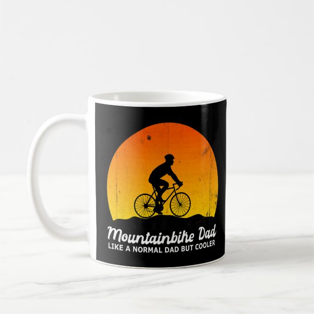 Mountain Bike Dad Bicycle Cycling Mountainbike  Coffee Mug (Left)