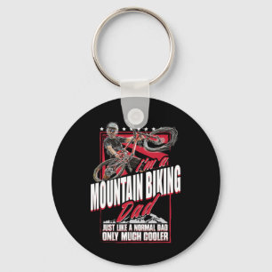 Mountain Bike Dad - Funny Biking Mtb Father's Day  Key Ring