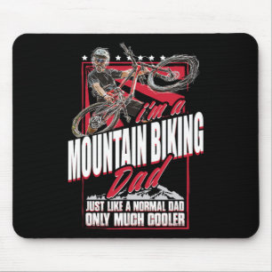 Mountain Bike Dad - Funny Biking Mtb Father's Day Mouse Mat