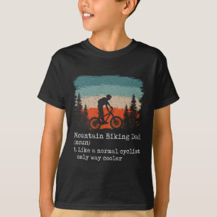 Mountain Bike Dad Funny Cyclist, Biking, Bicycle D T-Shirt