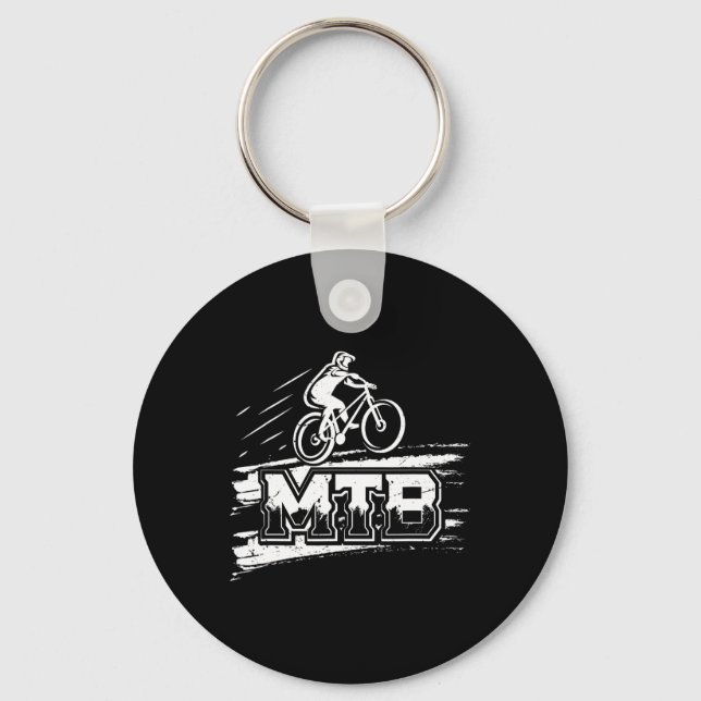Mountain Bike Dad Mountain Biking Funny Biking  Key Ring (Front)