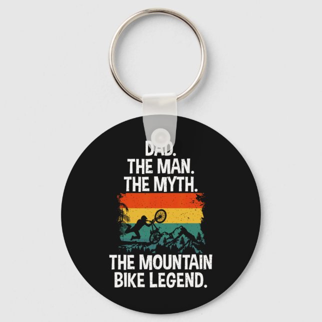 Mountain Bike Dad Mtb Dad  Key Ring (Front)