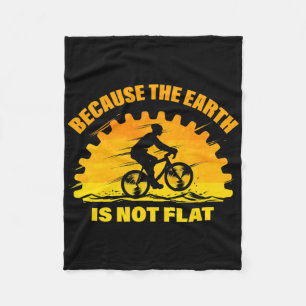 Mountain Bike Design For Cycling Lover Bicycle Tou Fleece Blanket