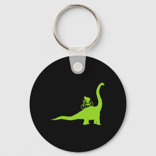 Mountain Bike Dinosaur Mtb Biker Cyclist Key Ring