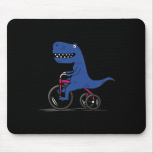Mountain Bike Dinosaur . Mtb Biking Tee Mouse Mat