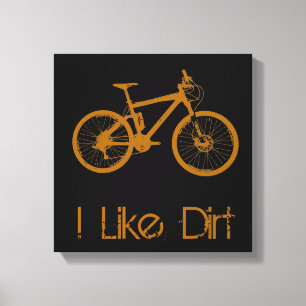 Mountain Bike Dirt Canvas Print