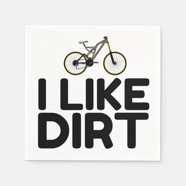 MOUNTAIN BIKE DIRT NAPKIN (Front)