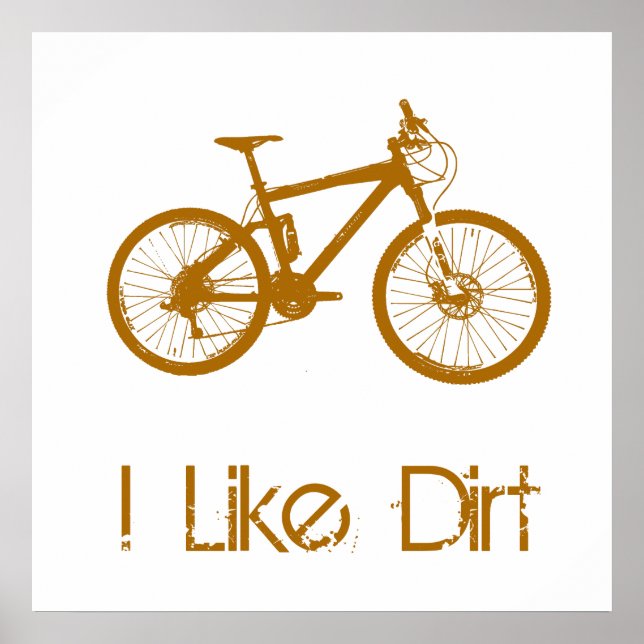 Mountain Bike Dirt Poster (Front)