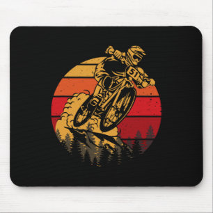 Mountain Bike Down Hill Mtb Biking Biker Motorcycl Mouse Mat