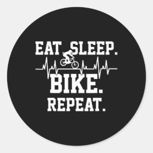 Mountain Bike Down The Hill Mtb Biking Biker Gift Classic Round Sticker