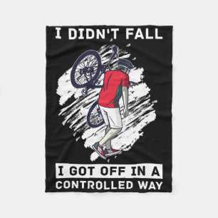 Mountain Bike Downhill Bikers - Bicycle Biking Mtb Fleece Blanket