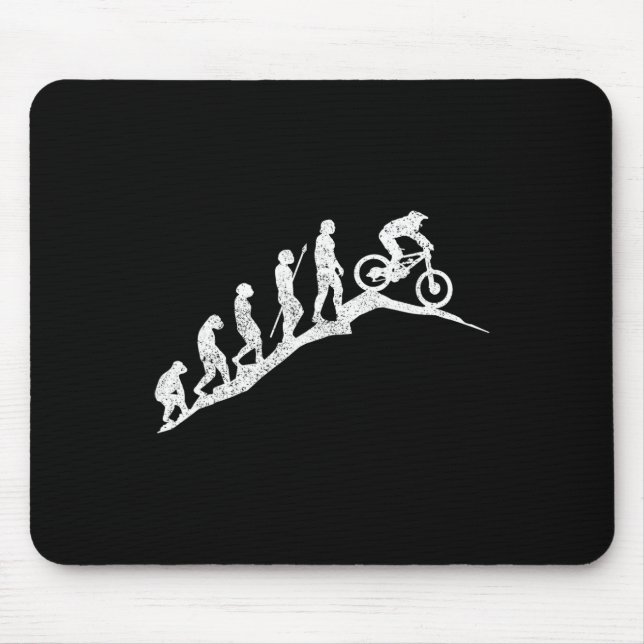 Mountain Bike Downhill Evolution Mtb Biking Funny  Mouse Mat (Front)