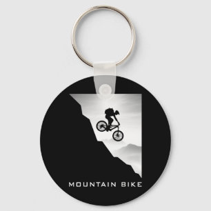 Mountain Bike Downhill Mtb Biking Vintage Biker Me Key Ring
