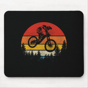 Mountain Bike Downhill Vintage Mtb Mountain Biker Mouse Mat
