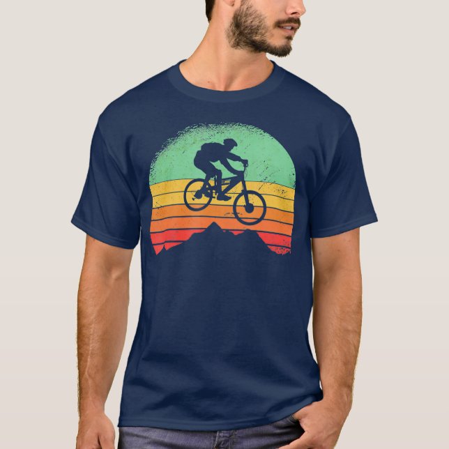 Mountain Bike Downhill Vintage MTB Mountainbike T-Shirt (Front)