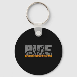 Mountain Bike Eat Sleep Mtb Repeat Mountain Biker Key Ring