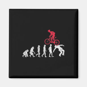 Mountain Bike Evolution Crash Funny Mtb Bicycle Ri Magnet