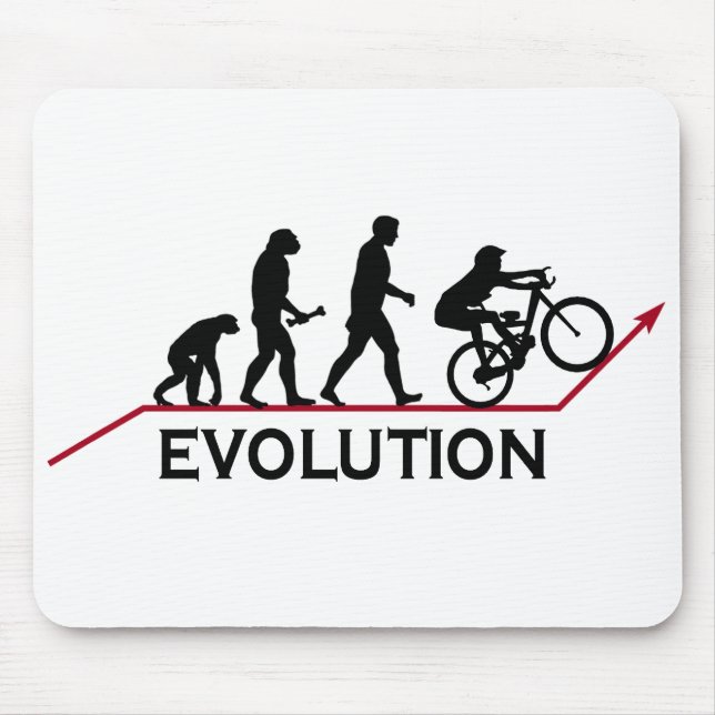 Mountain Bike Evolution Mouse Mat (Front)