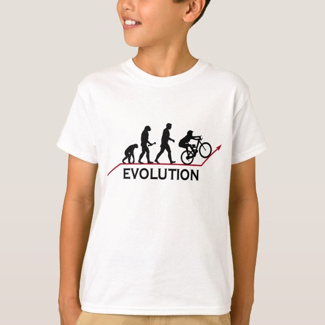 Mountain Bike Evolution t-shirt (Front)