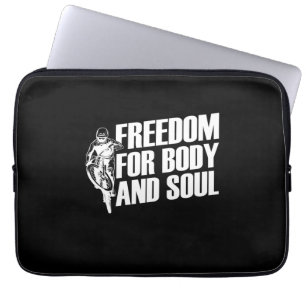 Mountain Bike Freedom For Body And Soul Laptop Sleeve