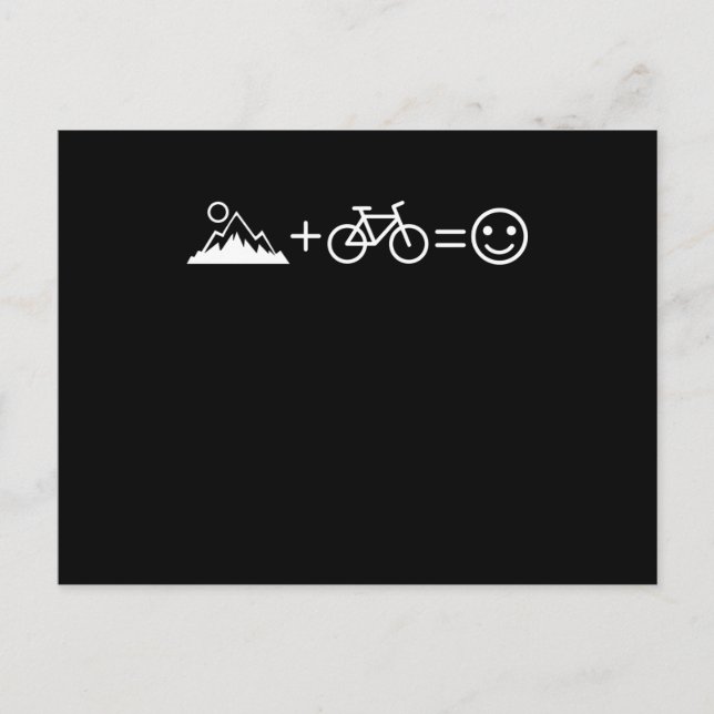 MOUNTAIN BIKE FUNNY Mountainbiker Freestyle Biker Postcard (Front)