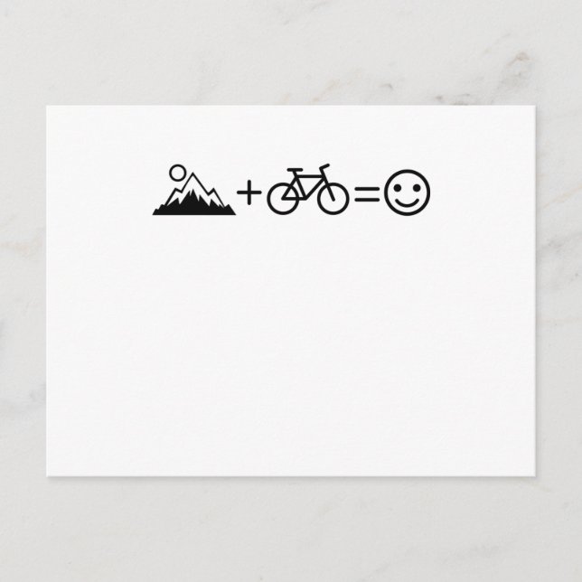 MOUNTAIN BIKE FUNNY Mountainbiker Freestyle Biker Postcard (Front)