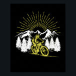 Mountain bike funny MTB cycling cycling Poster<br><div class="desc">This cool mountain bike t-shirt is the perfect gift idea for any downhill,  freeride or single track biker. The ideal apparel for any cyclist who loves mountain biking in nature.</div>