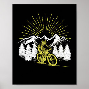 Mountain bike funny MTB cycling cycling Poster