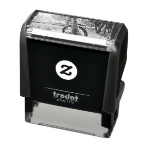 mountain bike gifts self-inking stamp