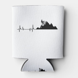 Mountain Bike Heartbeat Can Cooler