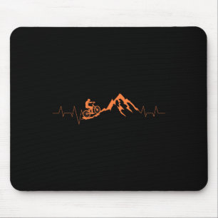 Mountain Bike Heartbeat Cute Bike Heartbeat Gift _ Mouse Mat