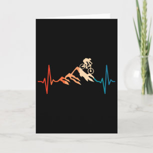 Mountain Bike Heartbeat Mtb Biking Cycling Bike Ri Card